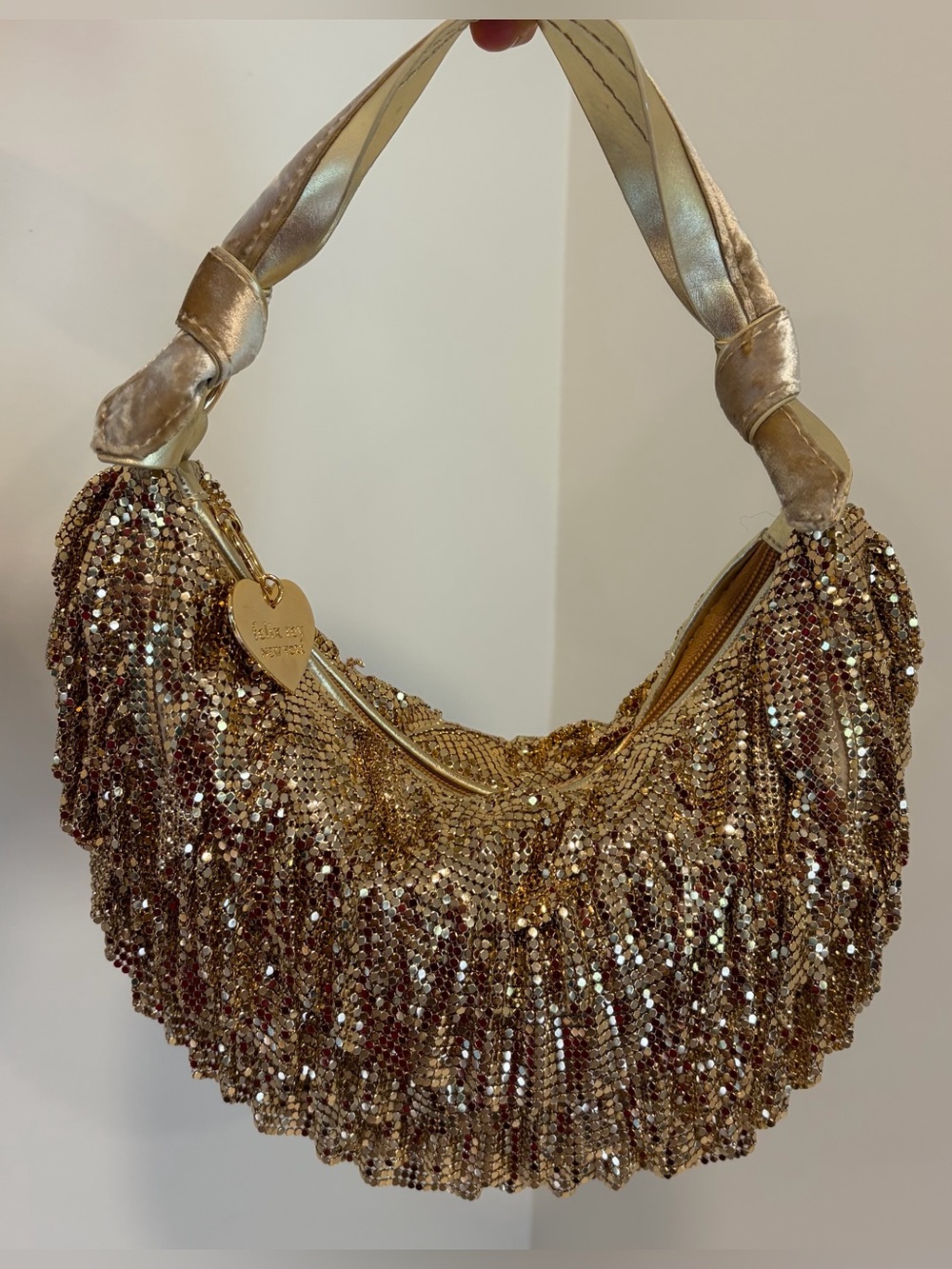 Felix Rey Chain Mail gold event Bag Purse